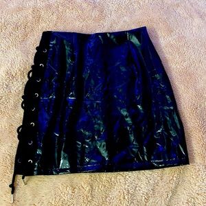 Faux leather skirt